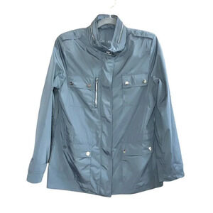 Calvin Klein Hooded Anorak Jacket Blue Medium